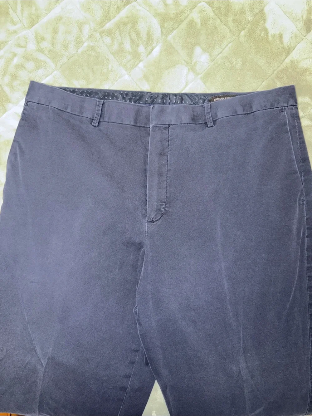 Banana Republic Navy Straight Chinos